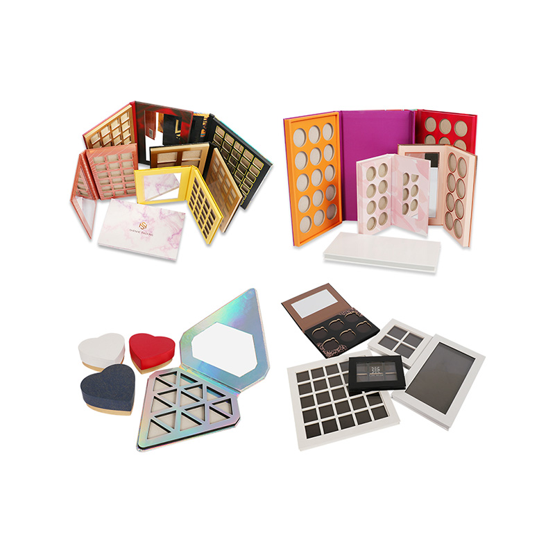 Multichoice DIY Empty Cardboard Eyeshadow Makeup Packaging Case