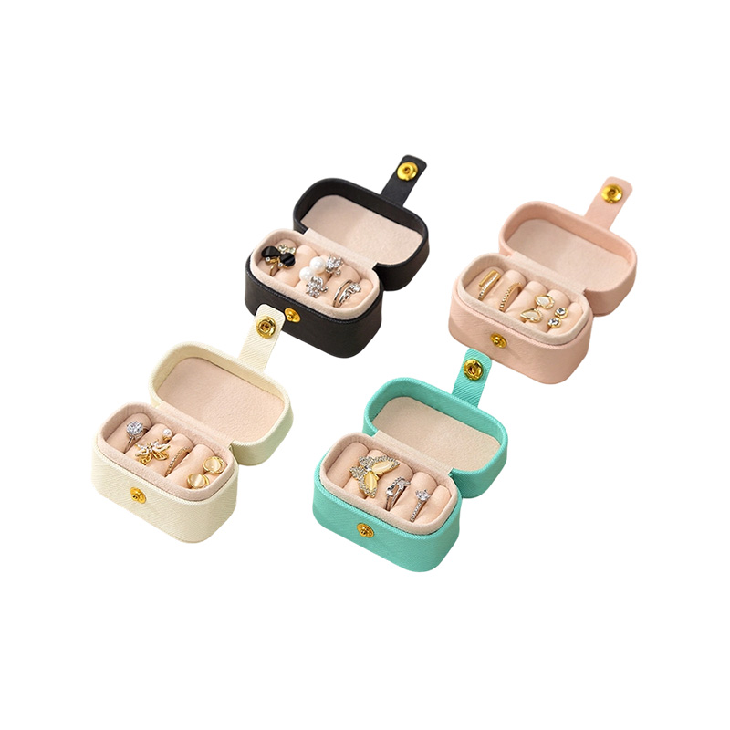 Small Travel Jewelry Storage Holder Box for Ring Earrings