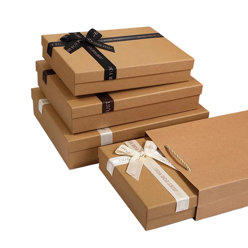 Minimalist Kraft Paper Rigid Box for Clothing