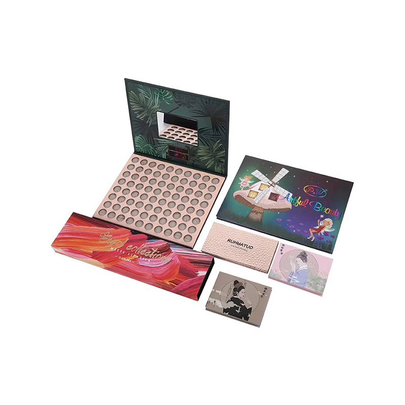 Custom Logo Empty Cardboard Eyeshadow Tray Cosmetics Box