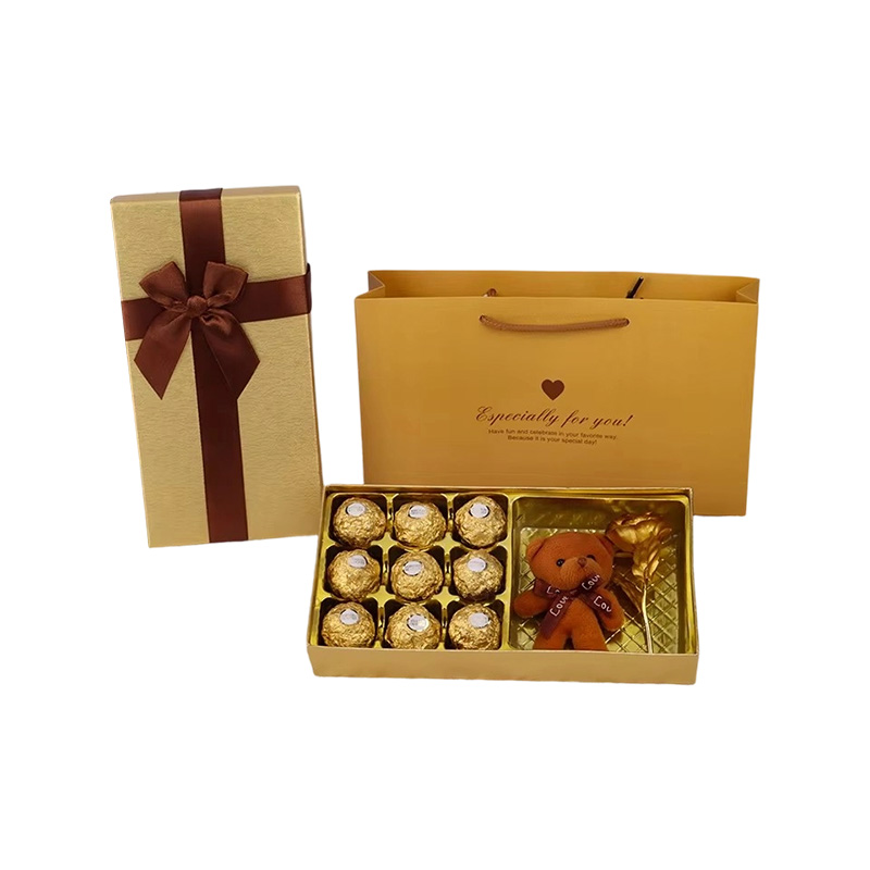 Luxury Embossing Valentine Chocolate Rigid Gift Box