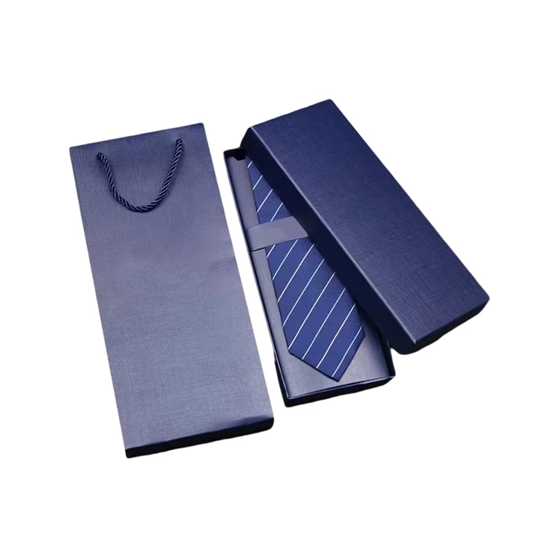 Rectangle Tie Paper Gift Box with Carry Bag