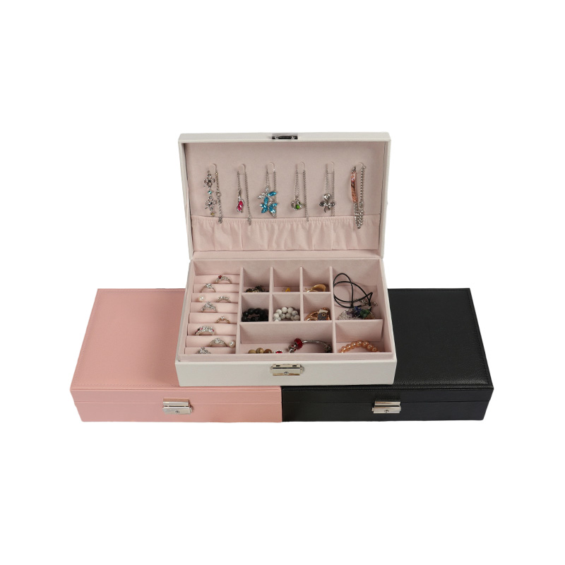 Simple Lockable Dust-Proof Jewelry Storage Boxes