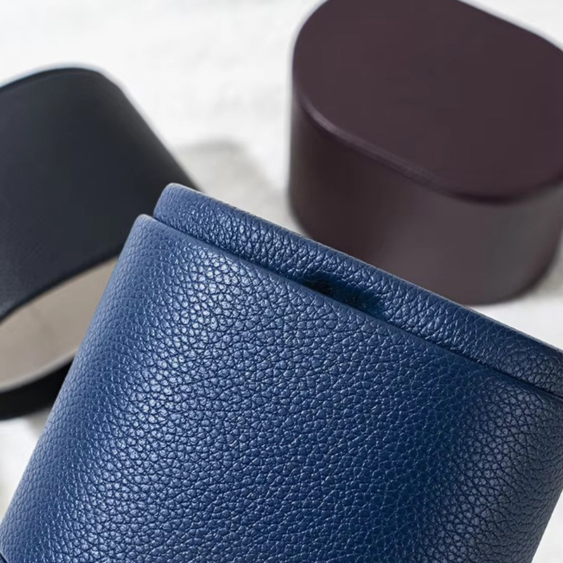 Single Roll PU Leather Travel Watch Case