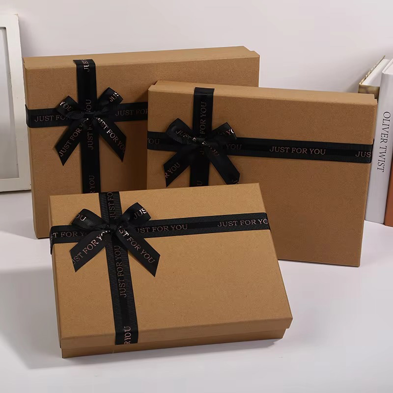 Minimalist Kraft Paper Rigid Box for Clothing