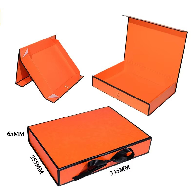 Luxury Folding Ribbon Paper Clothing Gift Box