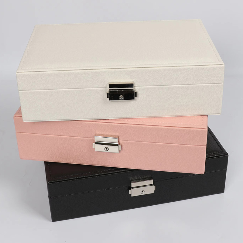 Simple Lockable Dust-Proof Jewelry Storage Boxes