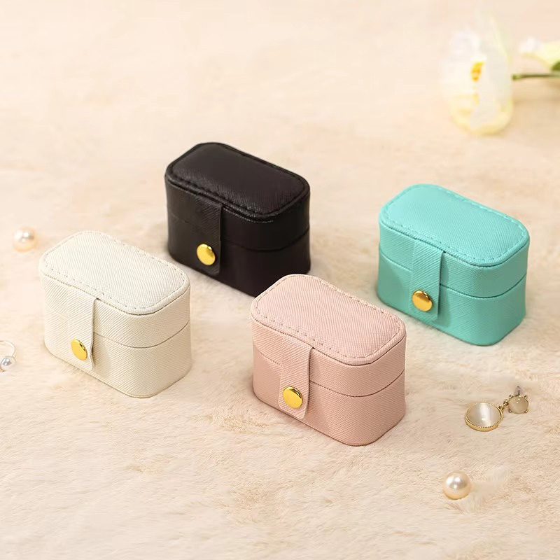 Small Travel Jewelry Storage Holder Box for Ring Earrings