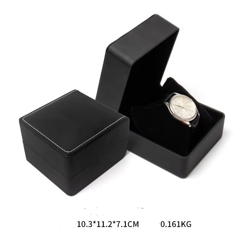 Luxury PU Leather Single Slot Watch Gift Boxes