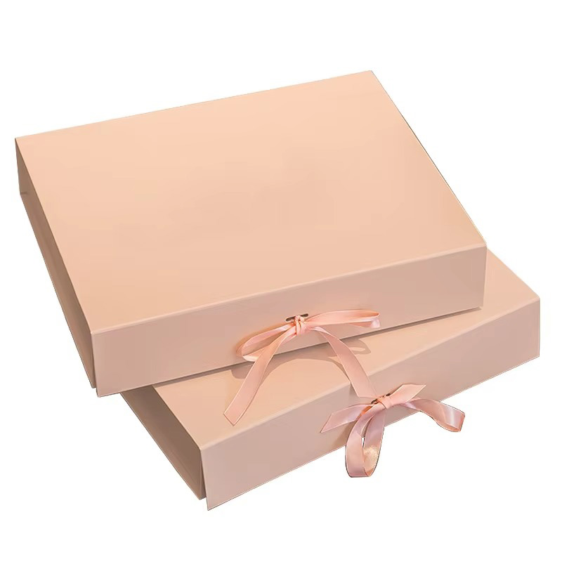 Luxury Folding Ribbon Paper Clothing Gift Box
