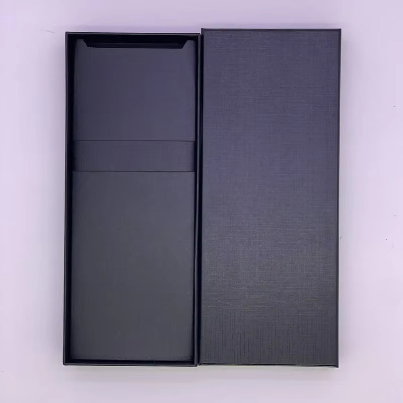 Rectangle Tie Paper Gift Box with Carry Bag