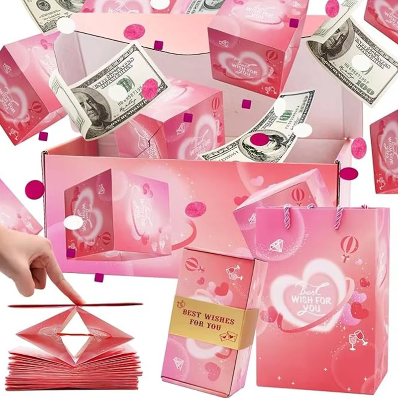 Christmas Folding Bouncing Envelope Explosion Surprise Gift Box