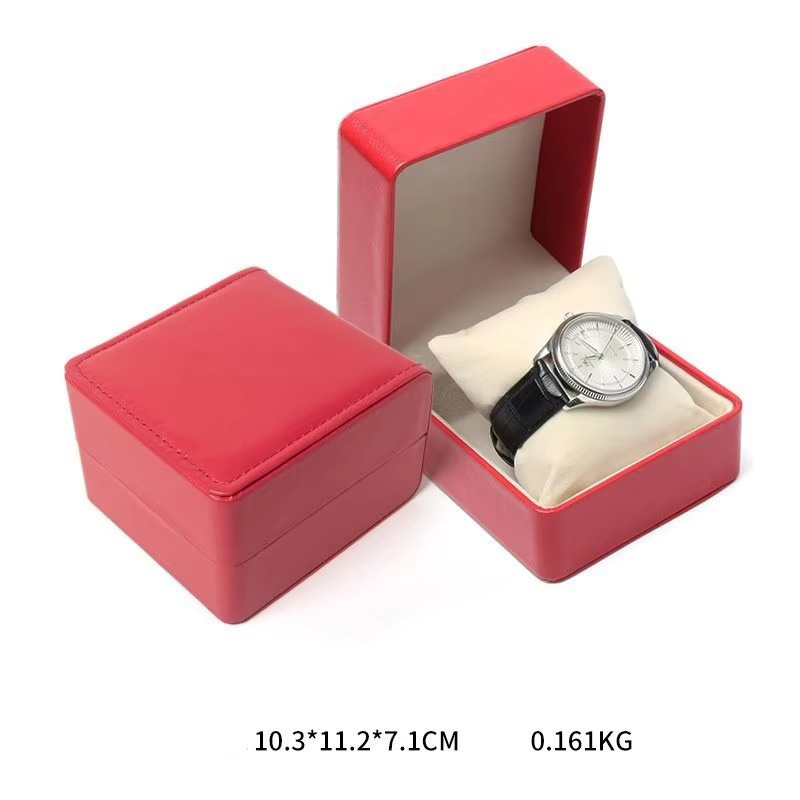 Luxury PU Leather Single Slot Watch Gift Boxes