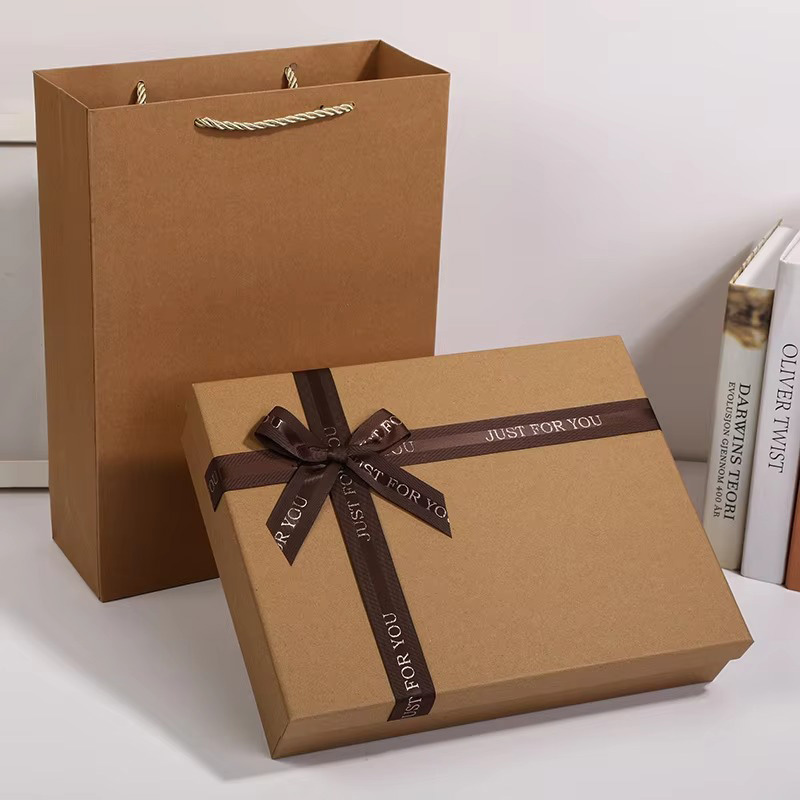 Minimalist Kraft Paper Rigid Box for Clothing