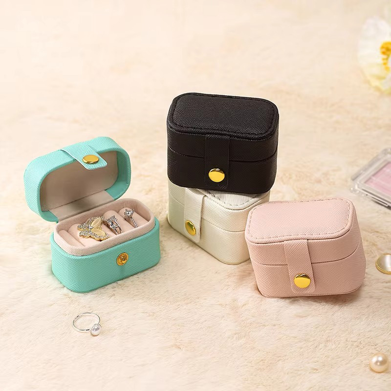 Small Travel Jewelry Storage Holder Box for Ring Earrings