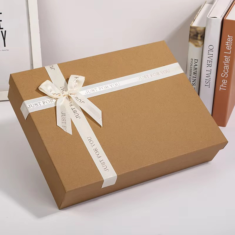 Minimalist Kraft Paper Rigid Box for Clothing