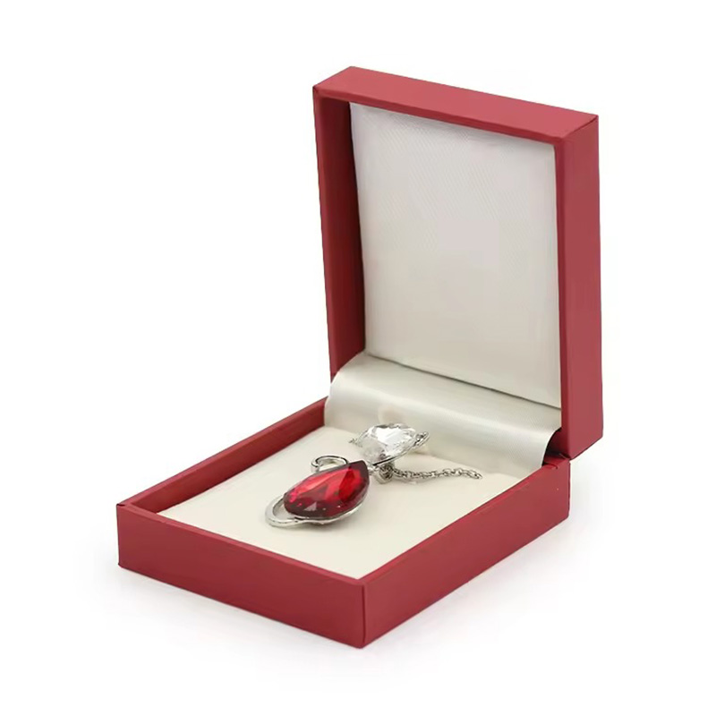 Recyclable Portable Velvet Rigid Art Paper Jewelry Box
