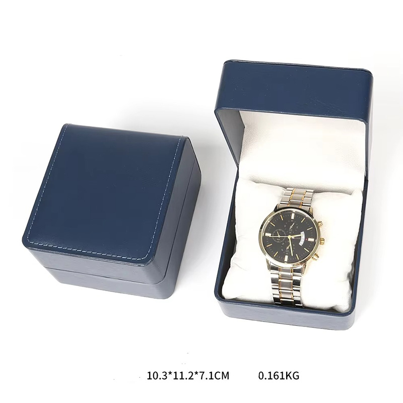 Luxury PU Leather Single Slot Watch Gift Boxes