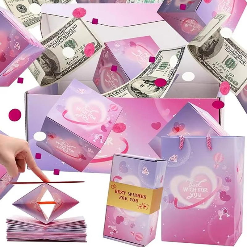 Christmas Folding Bouncing Envelope Explosion Surprise Gift Box
