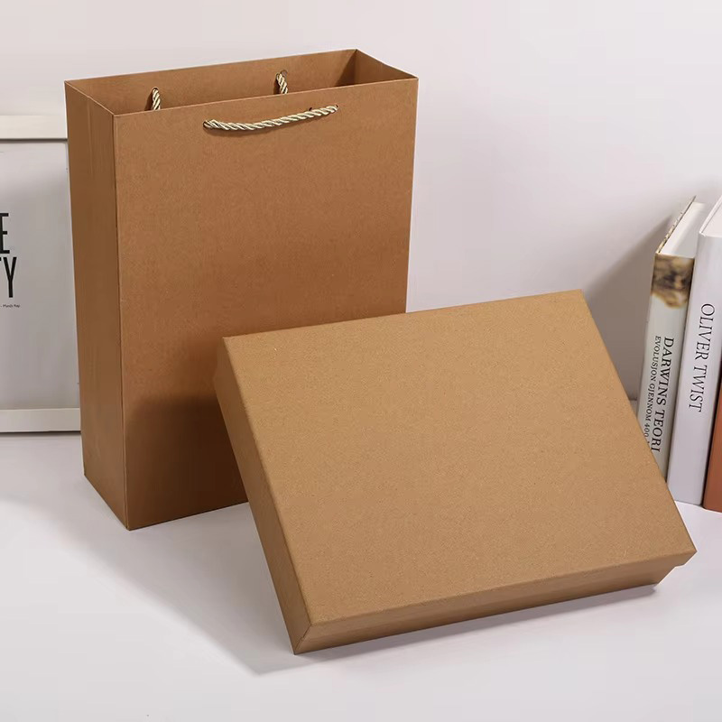 Minimalist Kraft Paper Rigid Box for Clothing