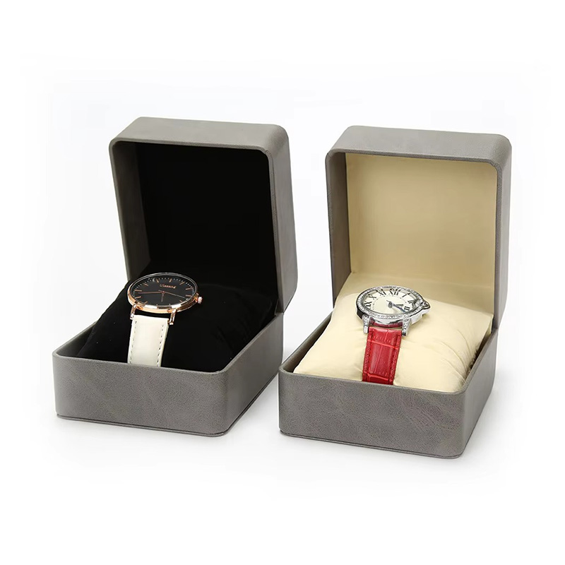 Durable Single Slot PU Leather Watch Display Case