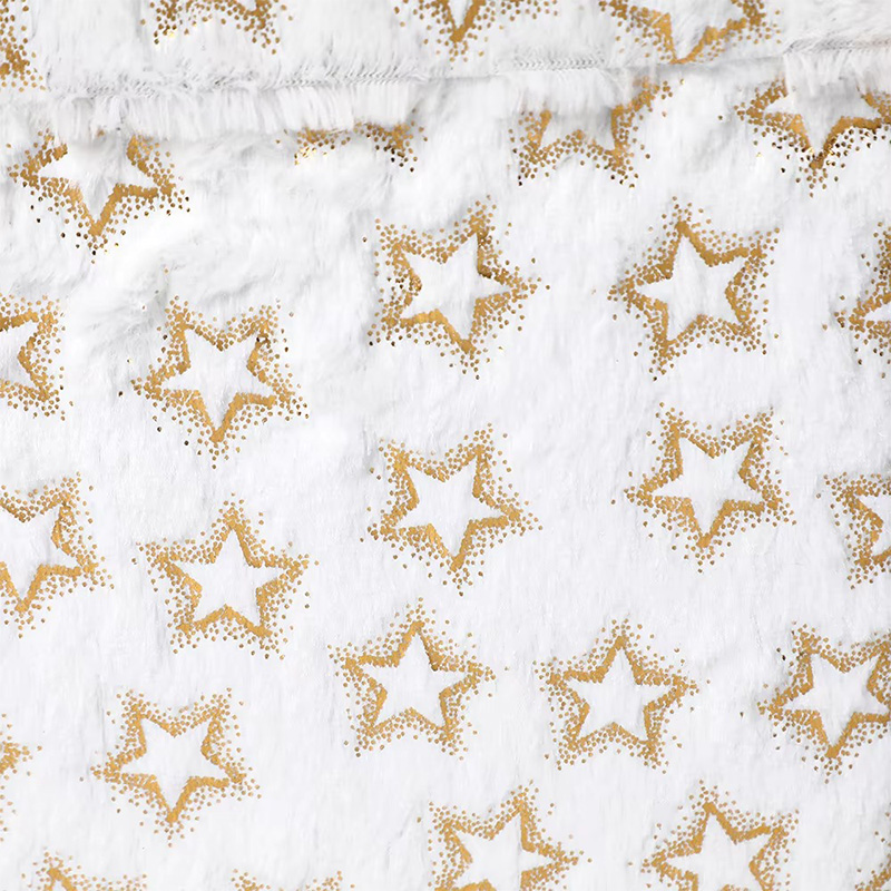 Christmas Plush Fabric Paperboard Gift Boxes with Snowflake Star Lid