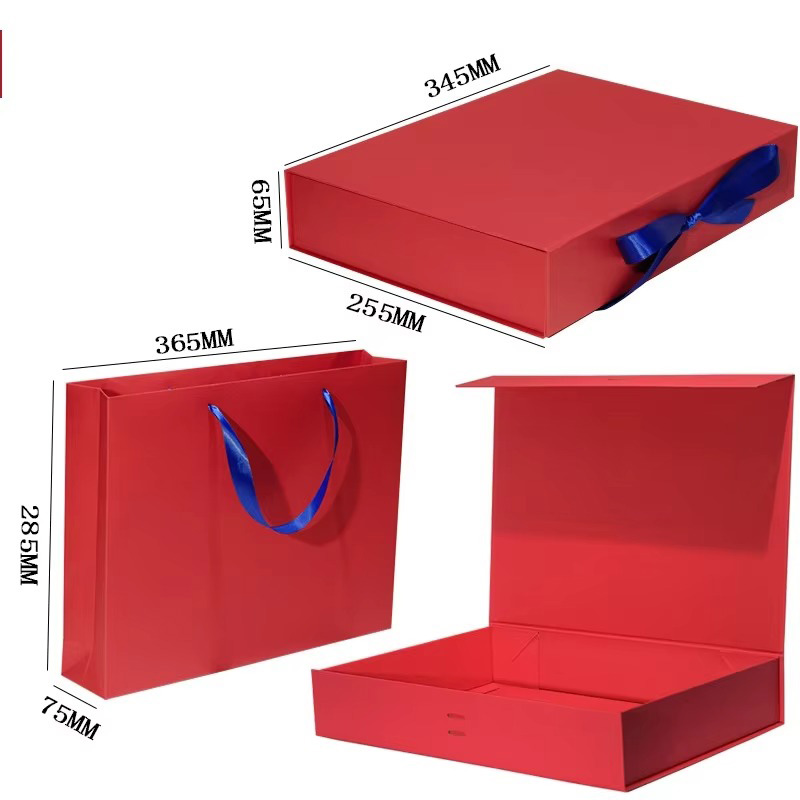 Luxury Folding Ribbon Paper Clothing Gift Box