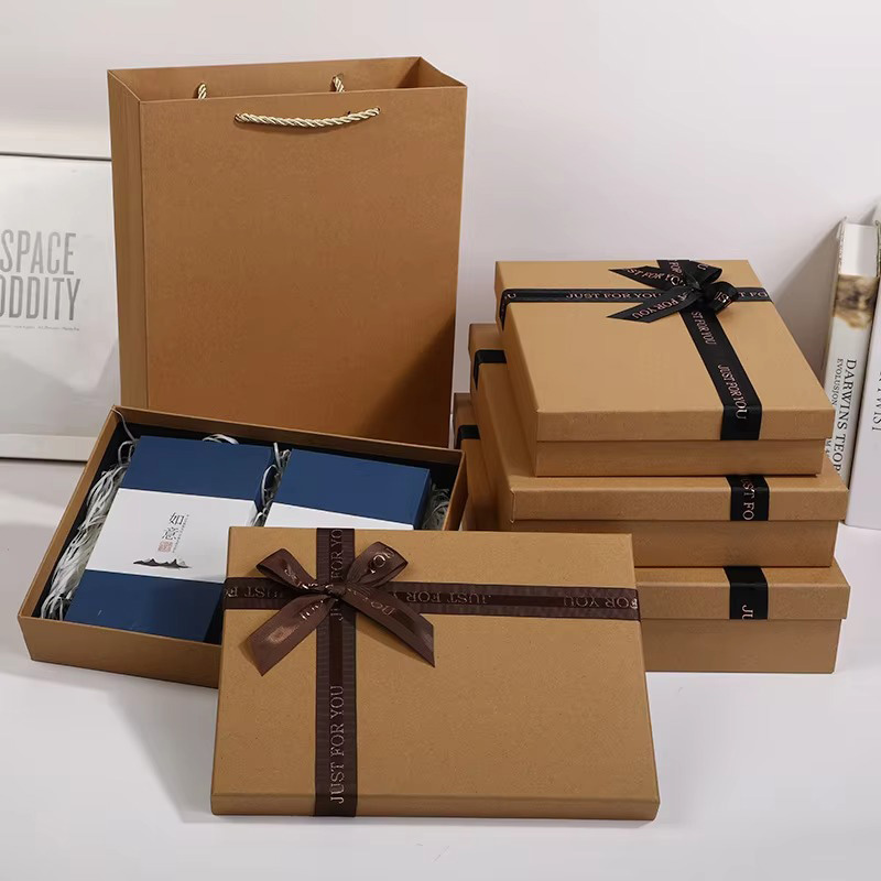 Minimalist Kraft Paper Rigid Box for Clothing