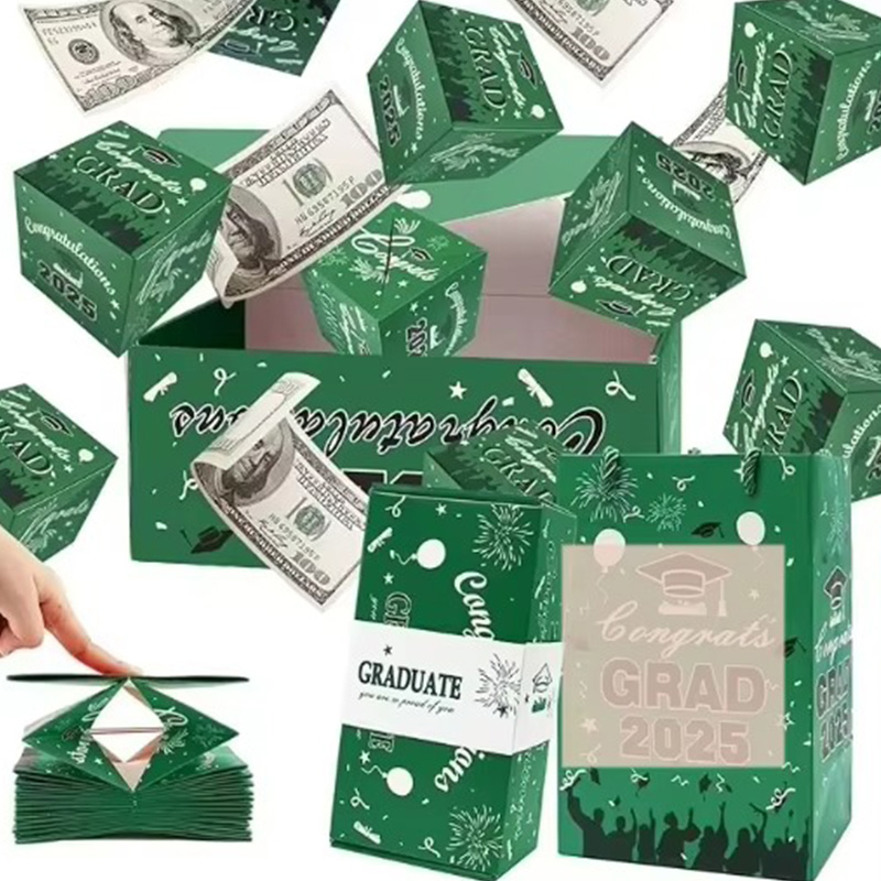 Christmas Folding Bouncing Envelope Explosion Surprise Gift Box