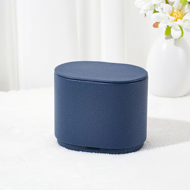 Single Roll PU Leather Travel Watch Case