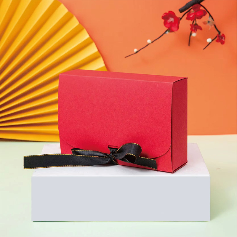 Marble Pattern Cardboard Ribbon Gift Box for Clothing