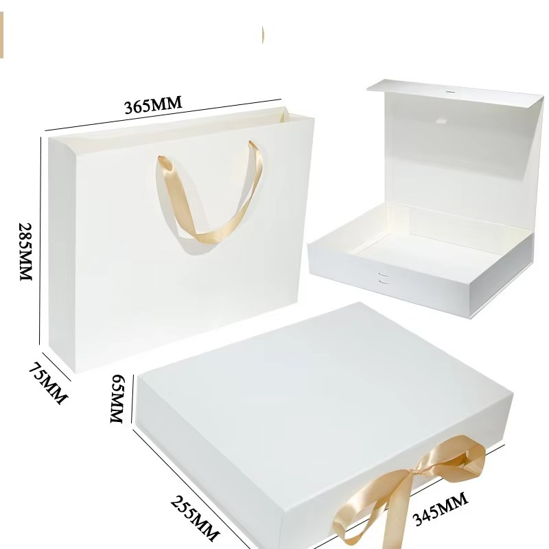 Luxury Folding Ribbon Paper Clothing Gift Box
