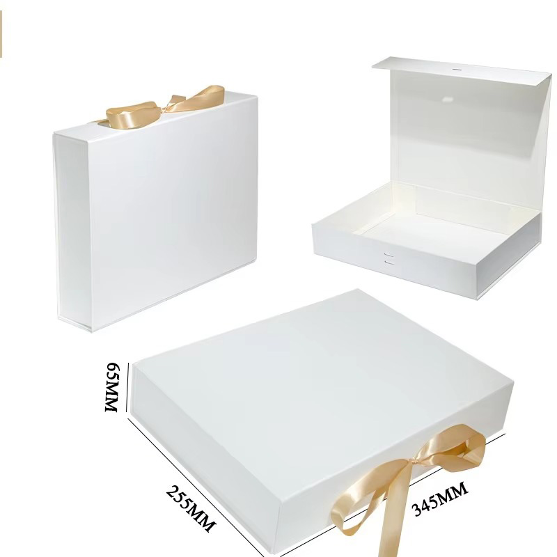 Luxury Folding Ribbon Paper Clothing Gift Box