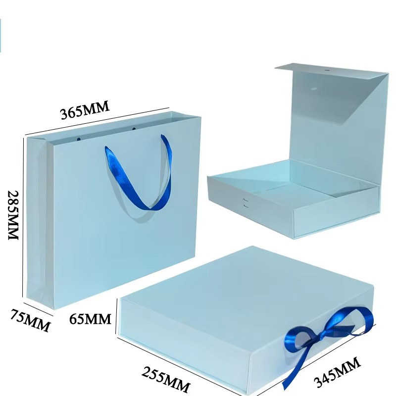 Luxury Folding Ribbon Paper Clothing Gift Box