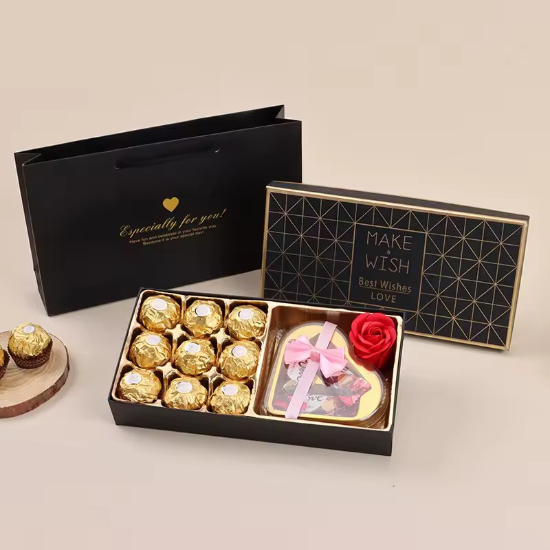 Luxury Embossing Valentine Chocolate Rigid Gift Box