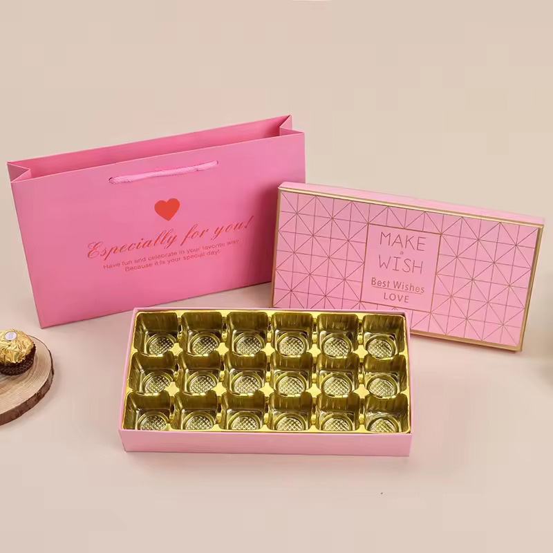 Luxury Embossing Valentine Chocolate Rigid Gift Box