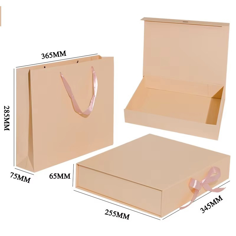 Luxury Folding Ribbon Paper Clothing Gift Box